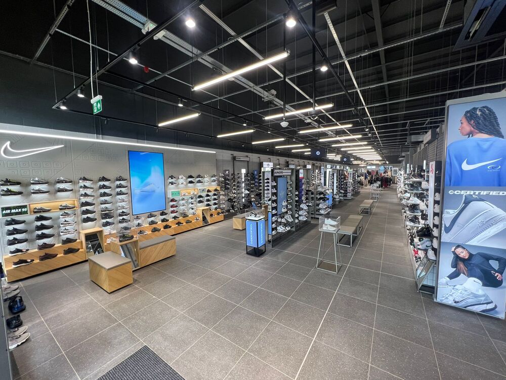 Retail store interior with commercial lighting installed by C. Brown Electrical